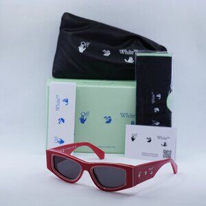 Final Price! Off-White OERI047 ANDY 2507 Red Sunglasses